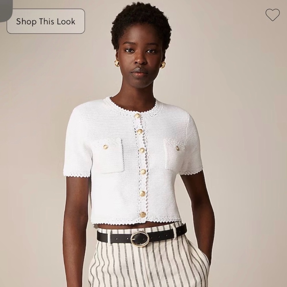 NWT J. Crew Short-sleeve sweater lady jacket Size X Small $138